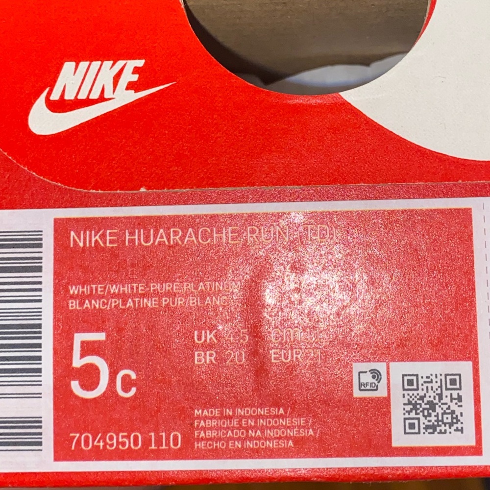 Kids Nike Huarache shoes size 5c - Picture 7 of 7